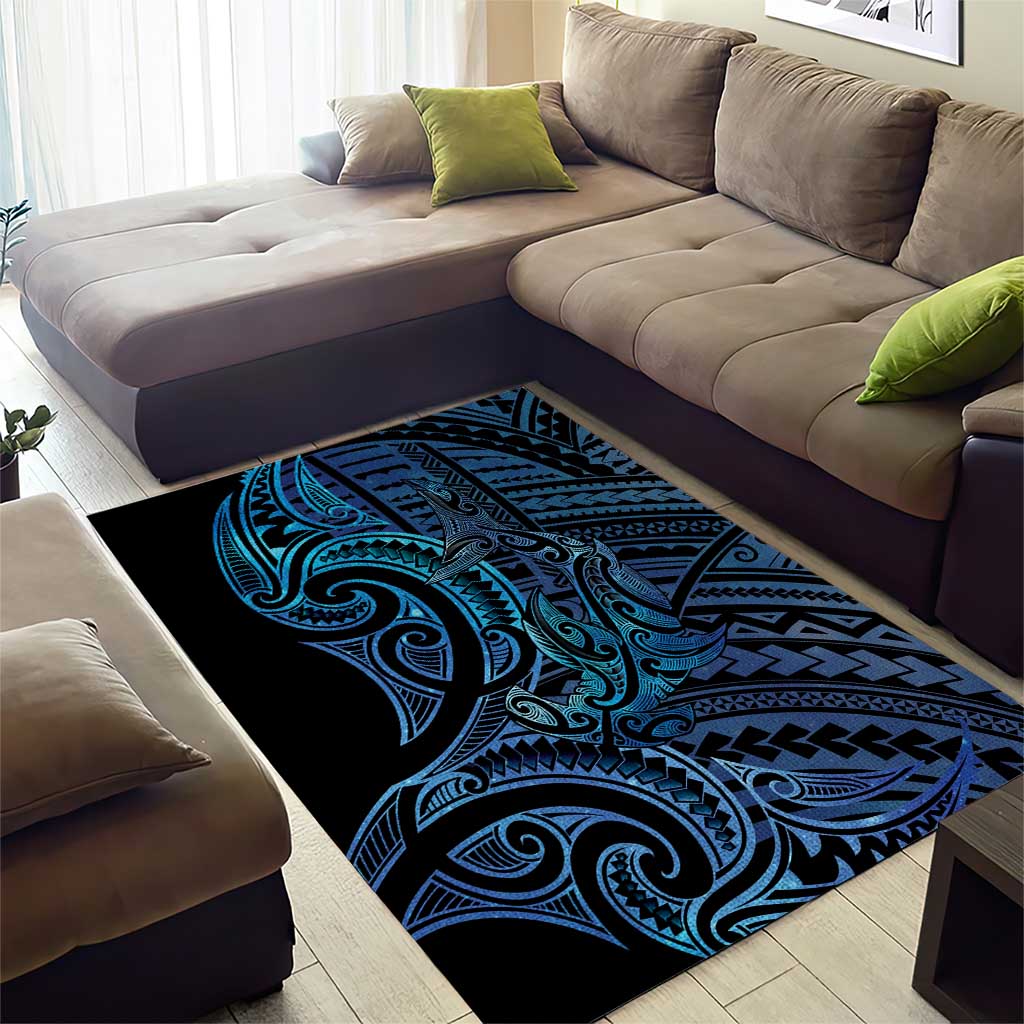 New Zealand Hammerhead Shark Area Rug Maori Haehae Mangopare Galaxy - Vibe Hoodie