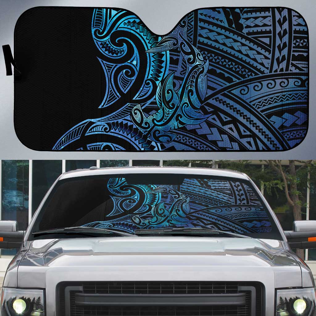 New Zealand Hammerhead Shark Auto Sun Shade Maori Haehae Mangopare Galaxy - Vibe Hoodie