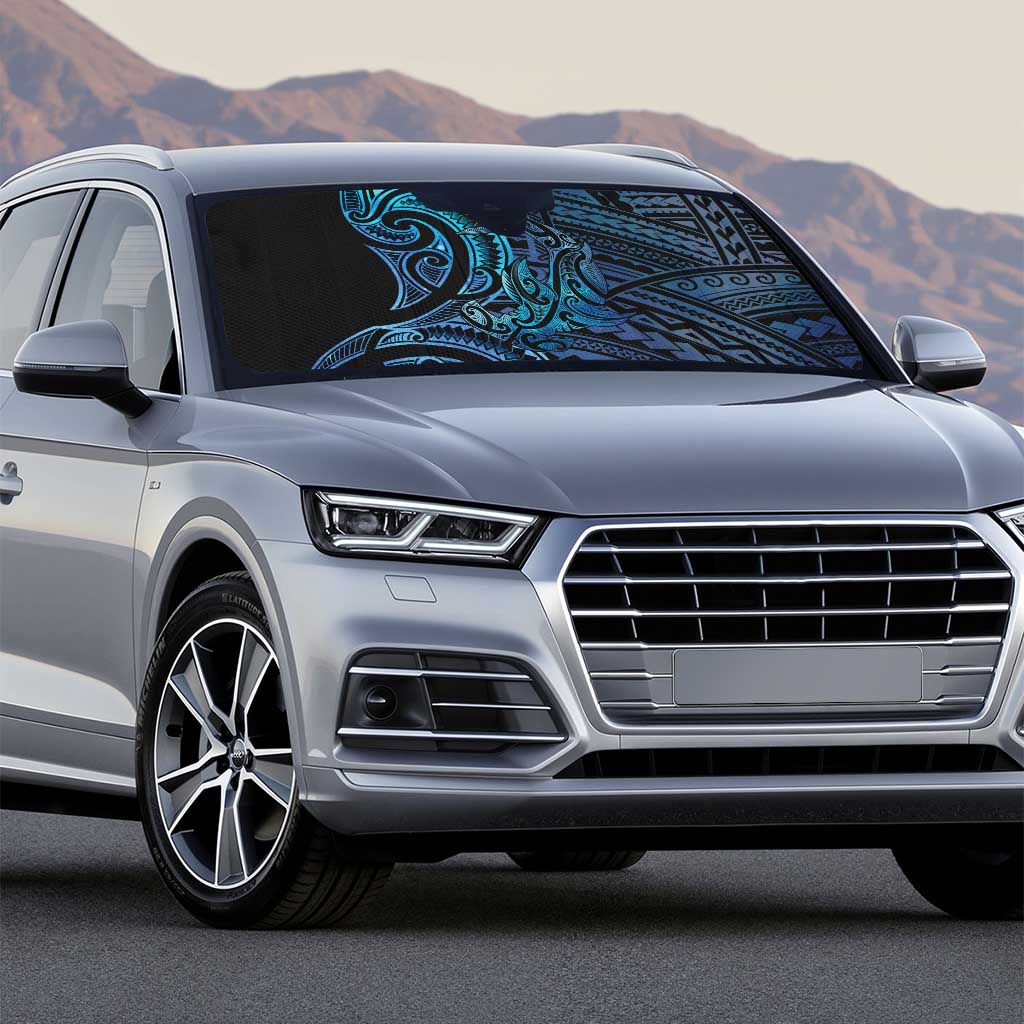 New Zealand Hammerhead Shark Auto Sun Shade Maori Haehae Mangopare Galaxy - Vibe Hoodie