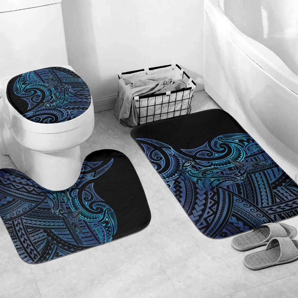 New Zealand Hammerhead Shark Bathroom Set Maori Haehae Mangopare Galaxy - Vibe Hoodie