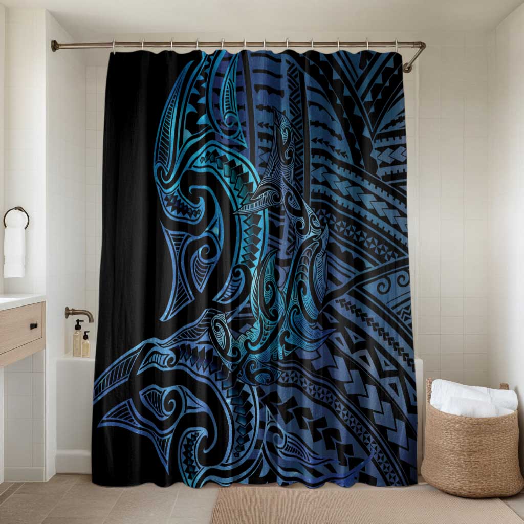 New Zealand Hammerhead Shark Bathroom Set Maori Haehae Mangopare Galaxy - Vibe Hoodie