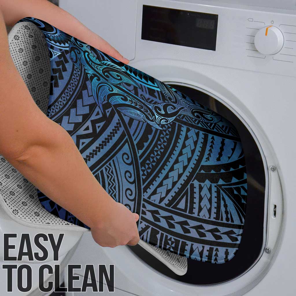 New Zealand Hammerhead Shark Bathroom Set Maori Haehae Mangopare Galaxy - Vibe Hoodie