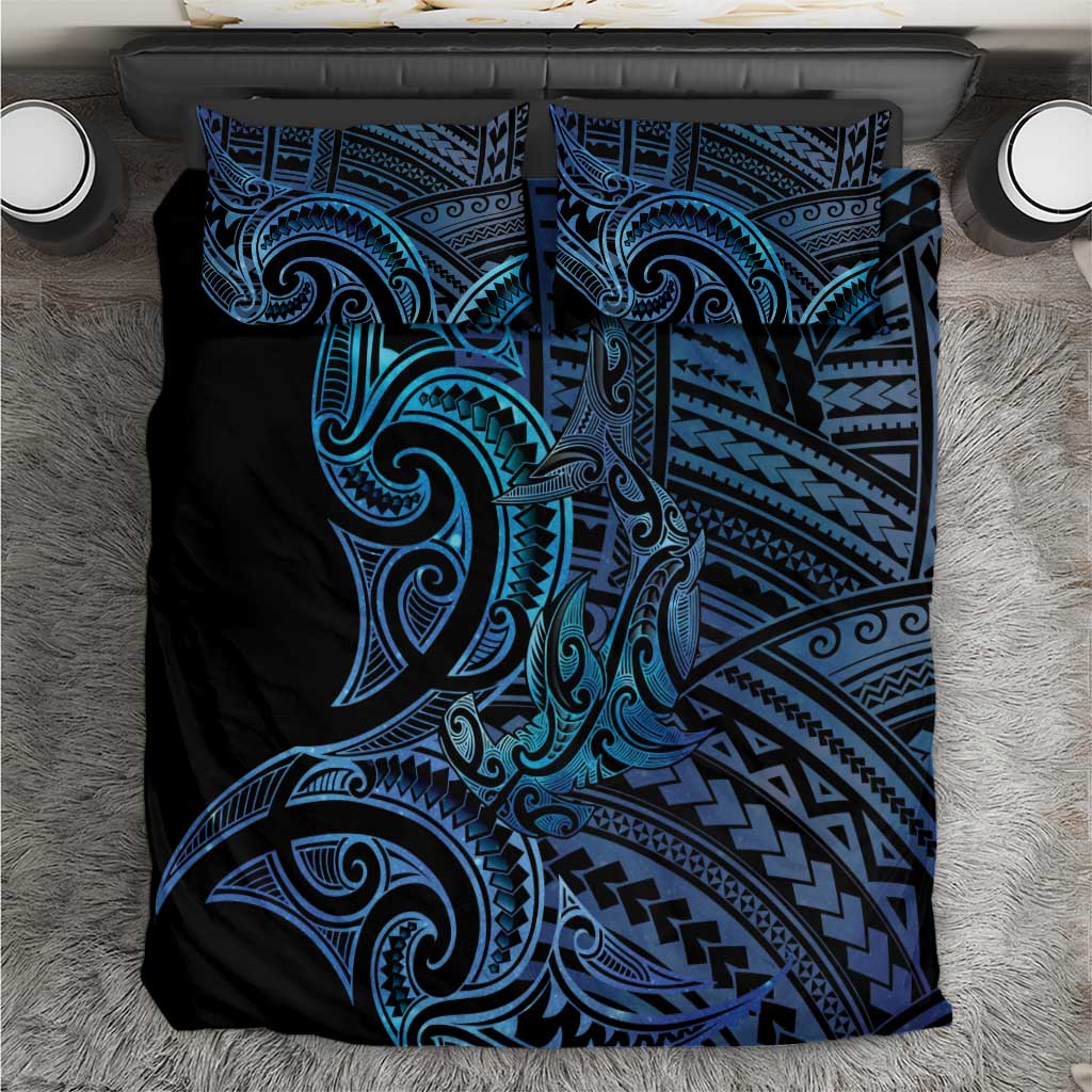 New Zealand Hammerhead Shark Bedding Set Maori Haehae Mangopare Galaxy - Vibe Hoodie