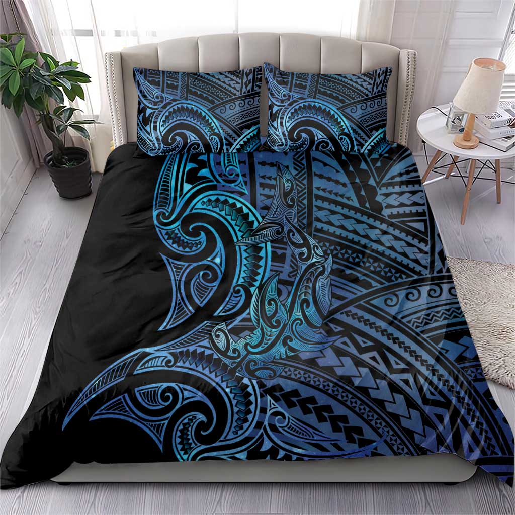 New Zealand Hammerhead Shark Bedding Set Maori Haehae Mangopare Galaxy - Vibe Hoodie