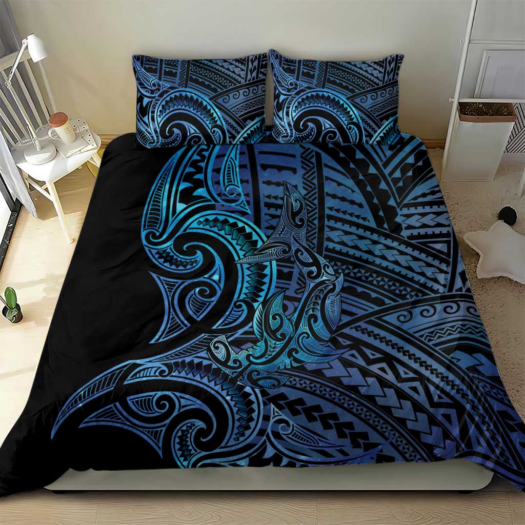 New Zealand Hammerhead Shark Bedding Set Maori Haehae Mangopare Galaxy - Vibe Hoodie