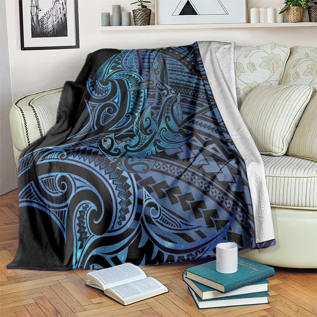 New Zealand Hammerhead Shark Blanket Maori Haehae Mangopare Galaxy - Vibe Hoodie