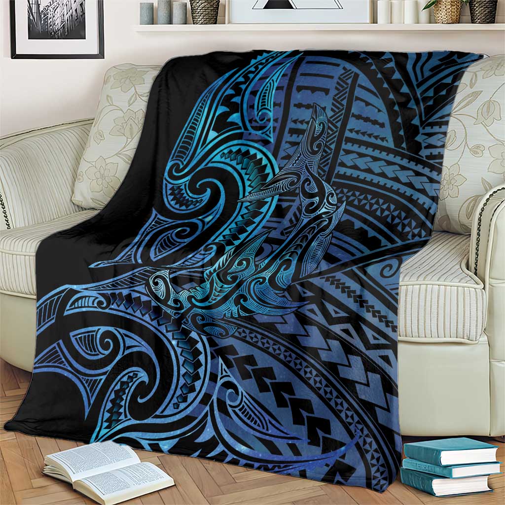 New Zealand Hammerhead Shark Blanket Maori Haehae Mangopare Galaxy - Vibe Hoodie