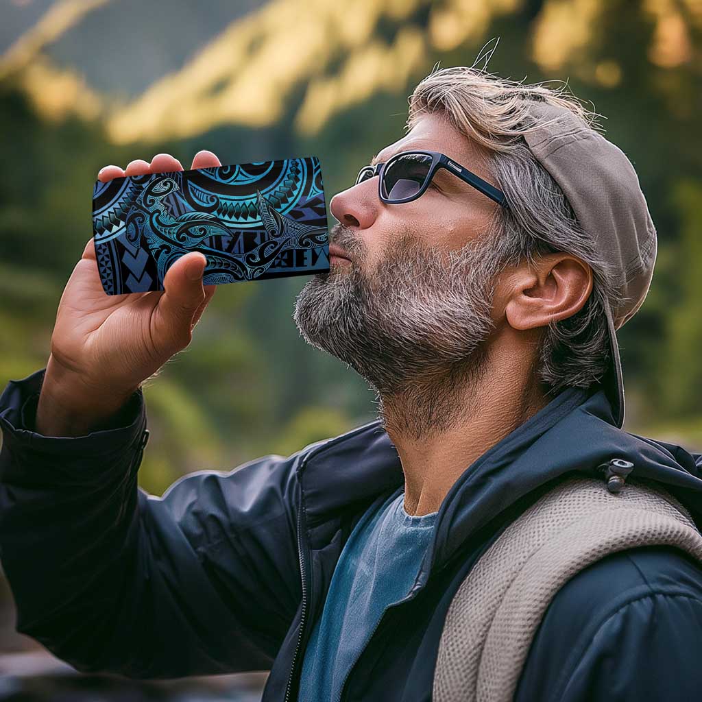 New Zealand Hammerhead Shark 4 in 1 Can Cooler Tumbler Maori Haehae Mangopare Galaxy - Vibe Hoodie