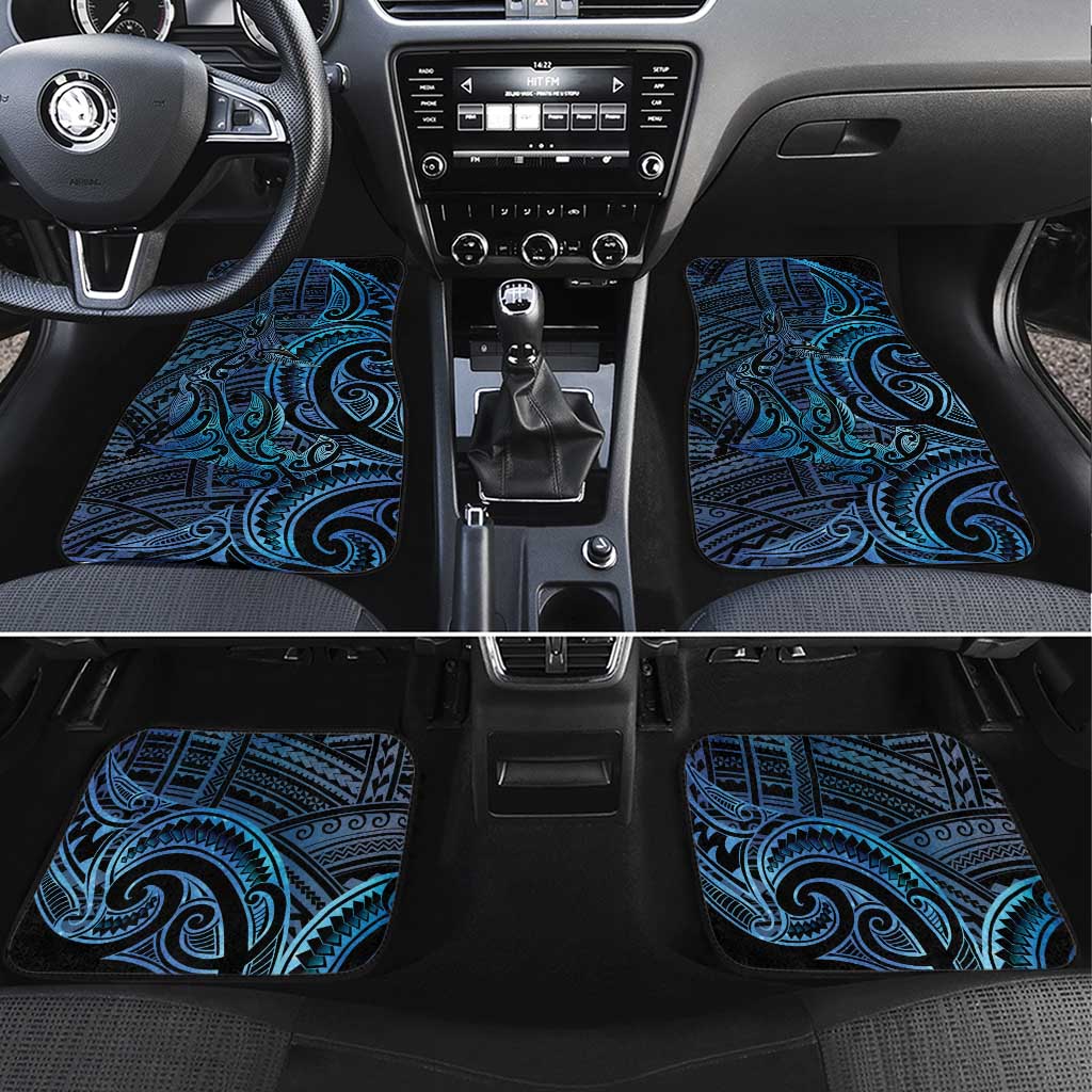 New Zealand Hammerhead Shark Car Mats Maori Haehae Mangopare Galaxy - Vibe Hoodie