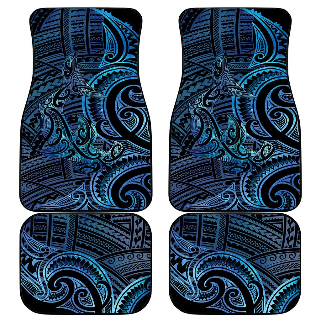 New Zealand Hammerhead Shark Car Mats Maori Haehae Mangopare Galaxy - Vibe Hoodie