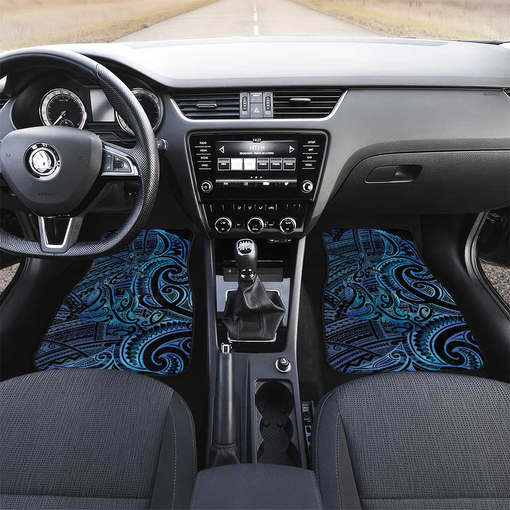 New Zealand Hammerhead Shark Car Mats Maori Haehae Mangopare Galaxy - Vibe Hoodie