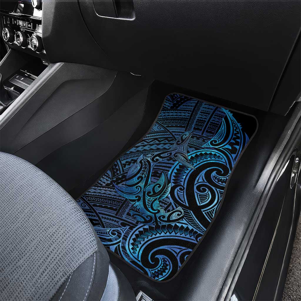 New Zealand Hammerhead Shark Car Mats Maori Haehae Mangopare Galaxy - Vibe Hoodie