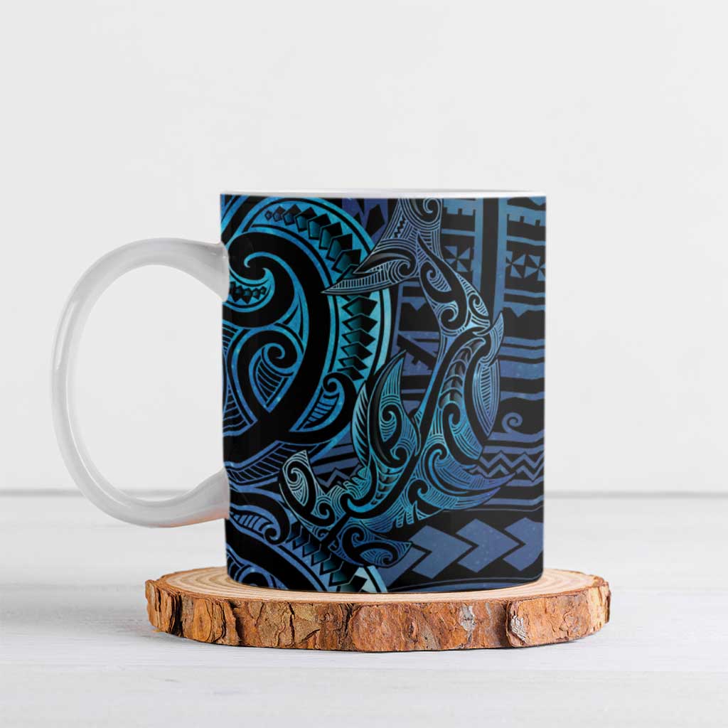 New Zealand Hammerhead Shark Ceramic Mug Maori Haehae Mangopare Galaxy - Vibe Hoodie