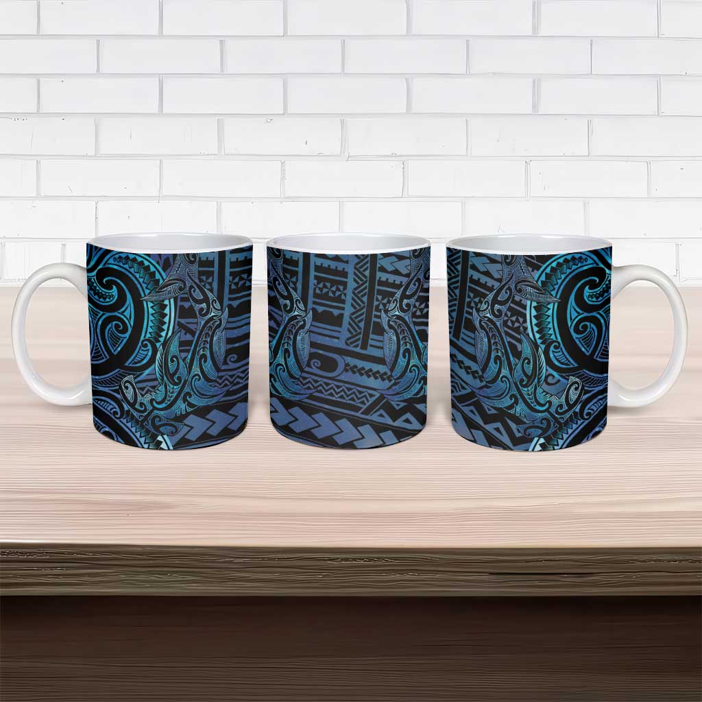 New Zealand Hammerhead Shark Ceramic Mug Maori Haehae Mangopare Galaxy - Vibe Hoodie