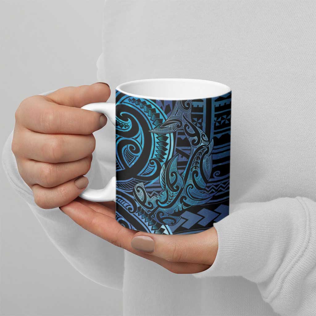 New Zealand Hammerhead Shark Ceramic Mug Maori Haehae Mangopare Galaxy - Vibe Hoodie