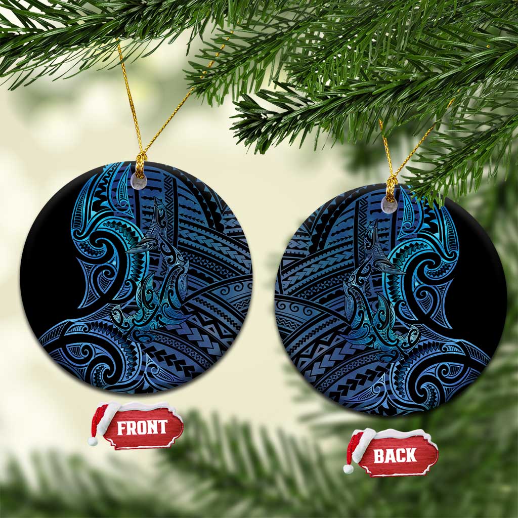 New Zealand Hammerhead Shark Ceramic Ornament Maori Haehae Mangopare Galaxy - Vibe Hoodie