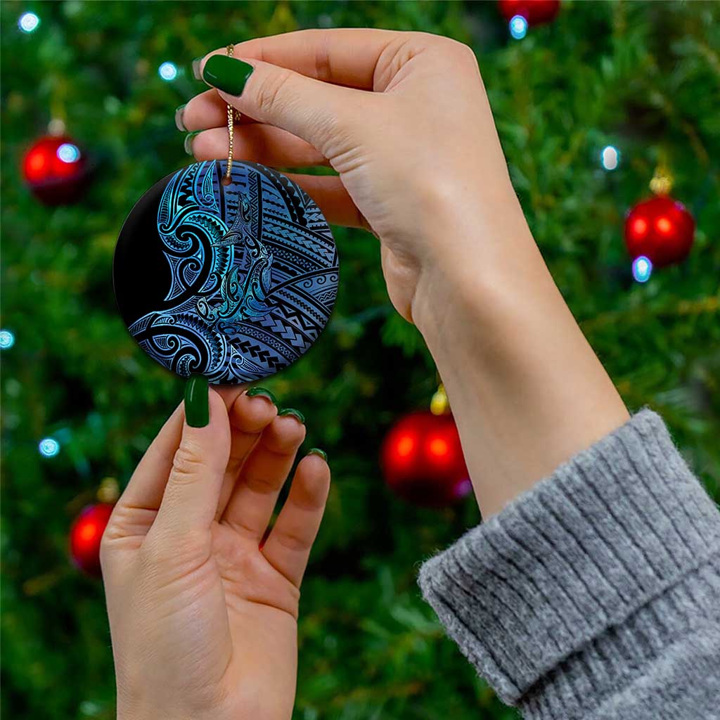 New Zealand Hammerhead Shark Ceramic Ornament Maori Haehae Mangopare Galaxy - Vibe Hoodie