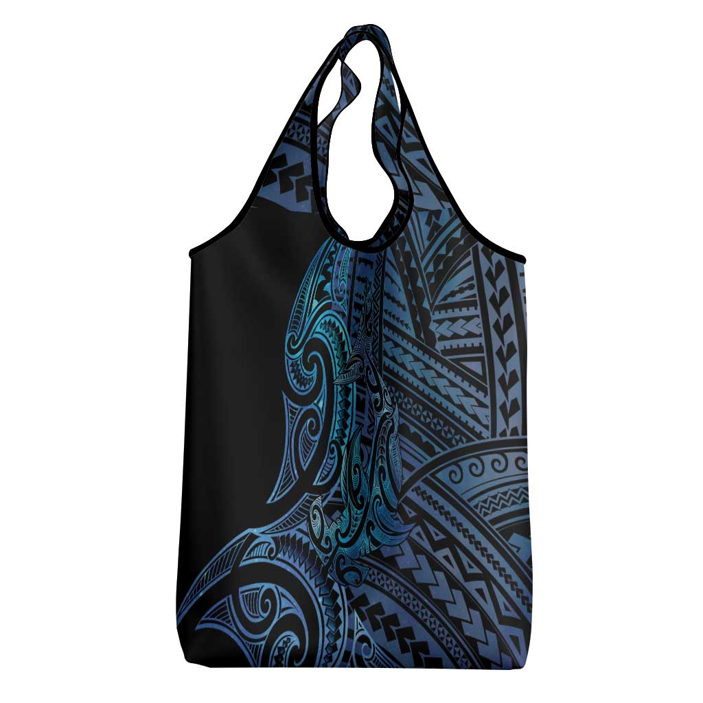 New Zealand Hammerhead Shark Grocery Bag Maori Haehae Mangopare Galaxy - Vibe Hoodie