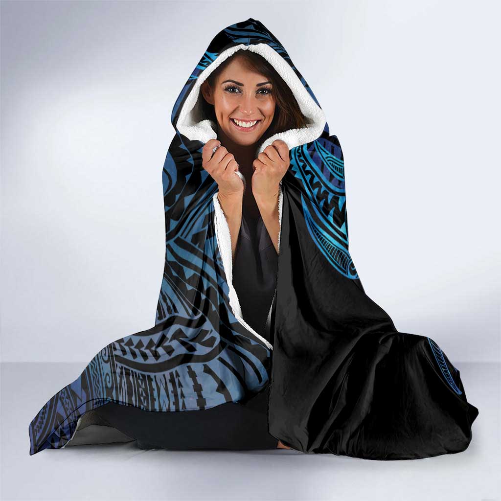 New Zealand Hammerhead Shark Hooded Blanket Maori Haehae Mangopare Galaxy - Vibe Hoodie