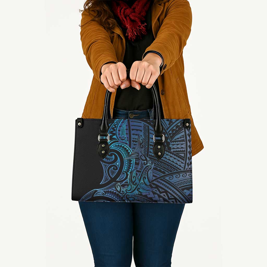 New Zealand Hammerhead Shark Leather Bag Maori Haehae Mangopare Galaxy - Vibe Hoodie