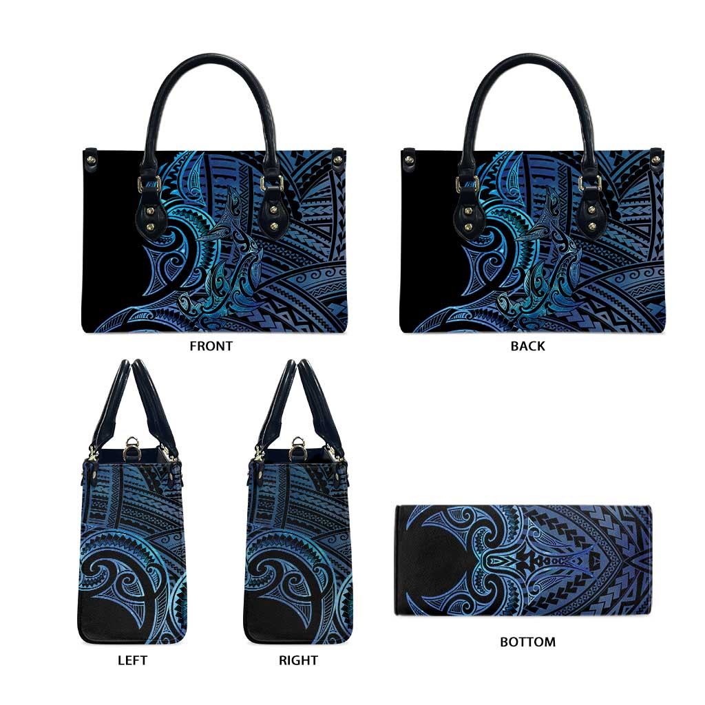 New Zealand Hammerhead Shark Leather Bag Maori Haehae Mangopare Galaxy - Vibe Hoodie