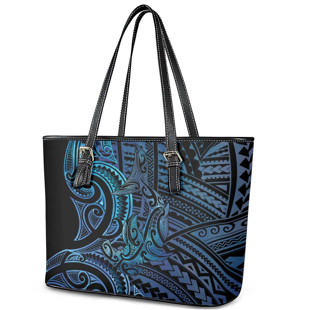 New Zealand Hammerhead Shark Leather Tote Bag Maori Haehae Mangopare Galaxy - Vibe Hoodie