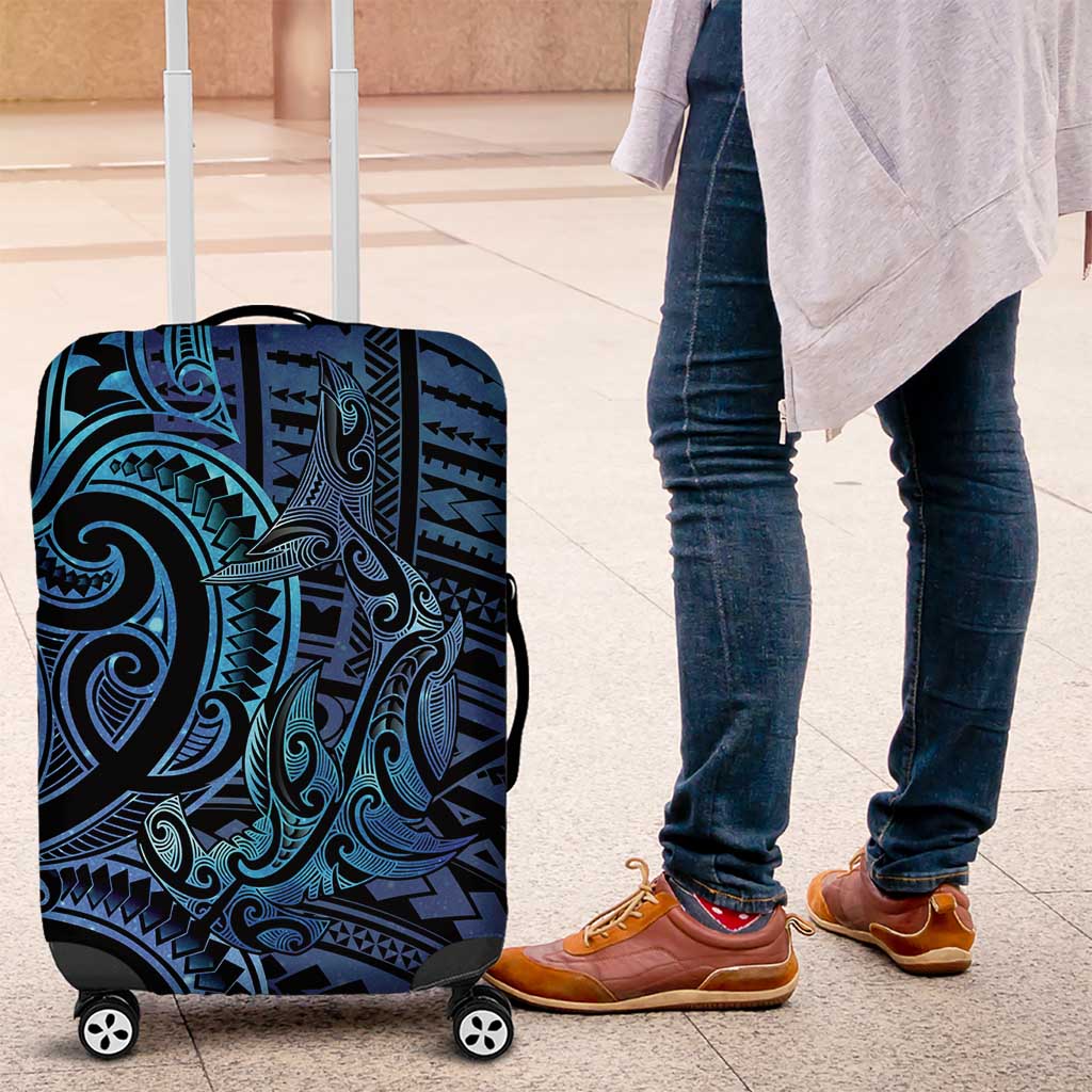New Zealand Hammerhead Shark Luggage Cover Maori Haehae Mangopare Galaxy - Vibe Hoodie
