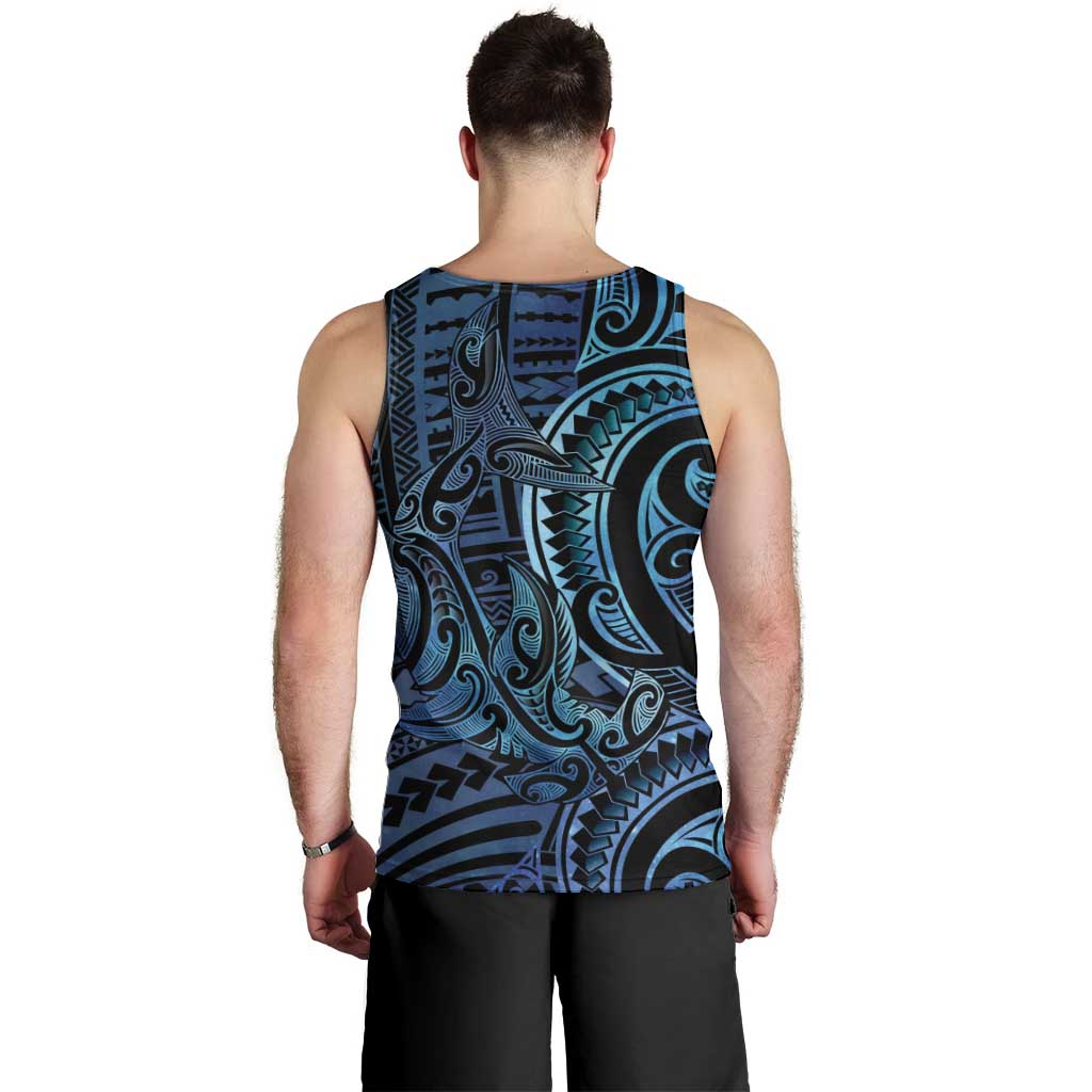 New Zealand Hammerhead Shark Men Tank Top Maori Haehae Mangopare Galaxy - Vibe Hoodie