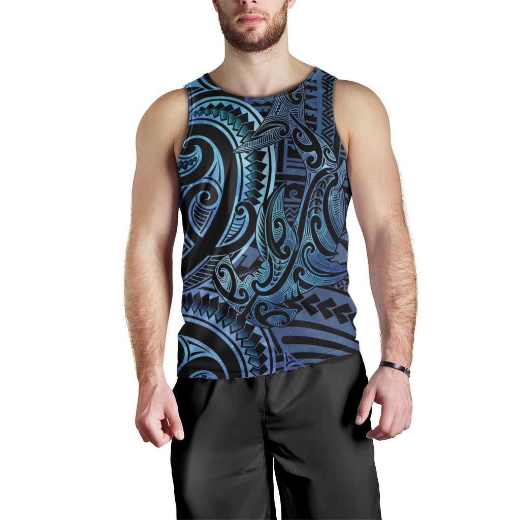 New Zealand Hammerhead Shark Men Tank Top Maori Haehae Mangopare Galaxy - Vibe Hoodie