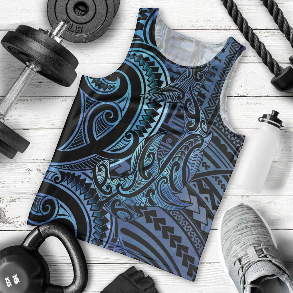 New Zealand Hammerhead Shark Men Tank Top Maori Haehae Mangopare Galaxy - Vibe Hoodie