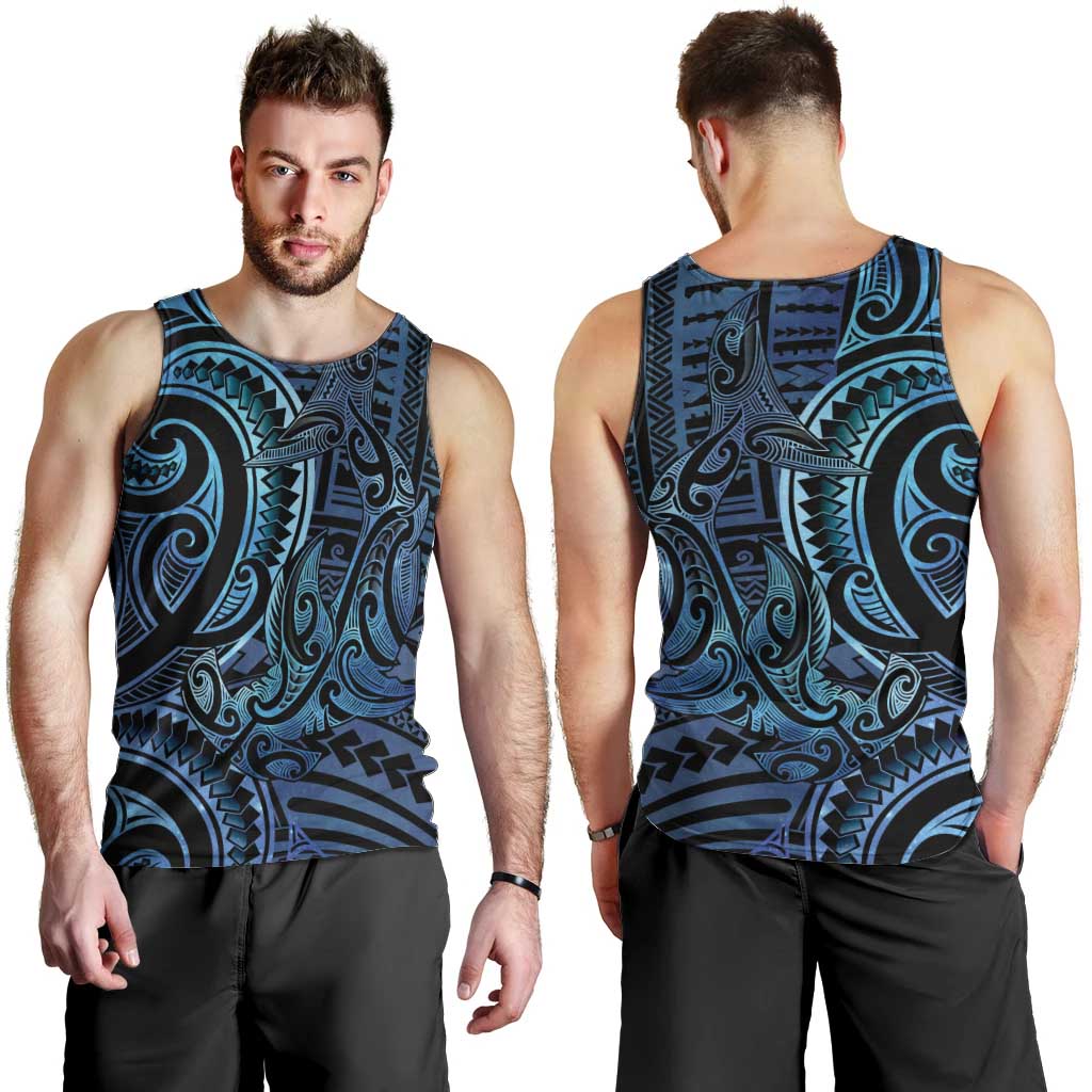 New Zealand Hammerhead Shark Men Tank Top Maori Haehae Mangopare Galaxy - Vibe Hoodie