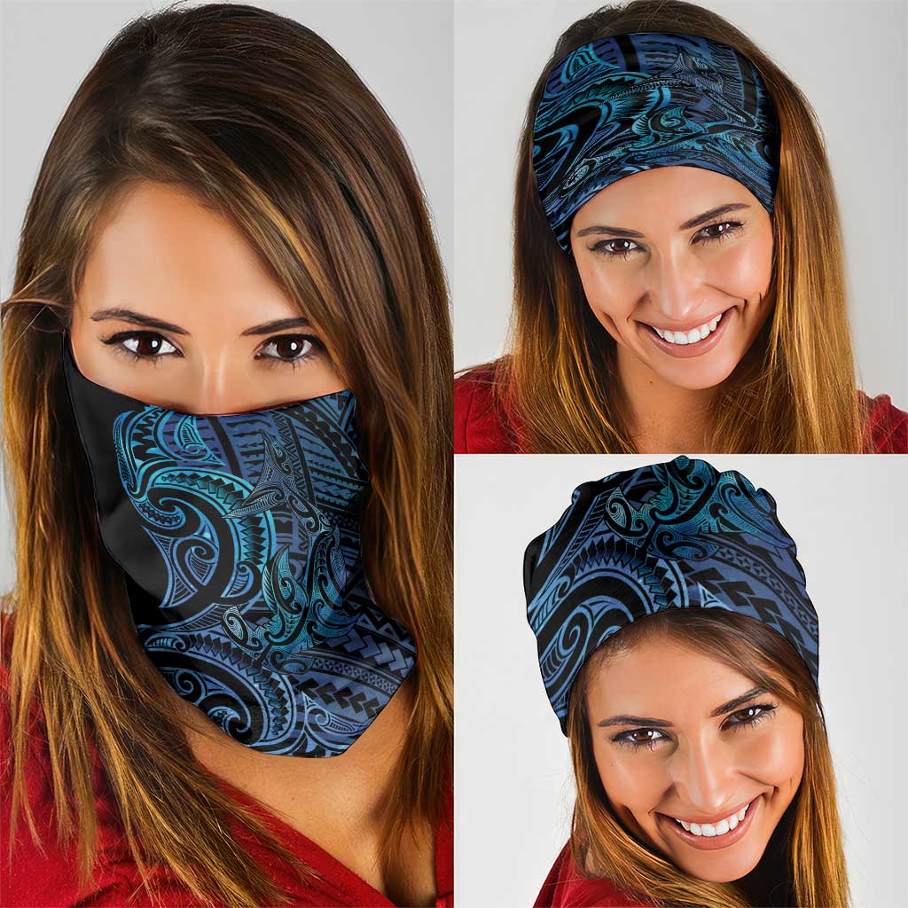 New Zealand Hammerhead Shark Neck Gaiter Maori Haehae Mangopare Galaxy - Vibe Hoodie