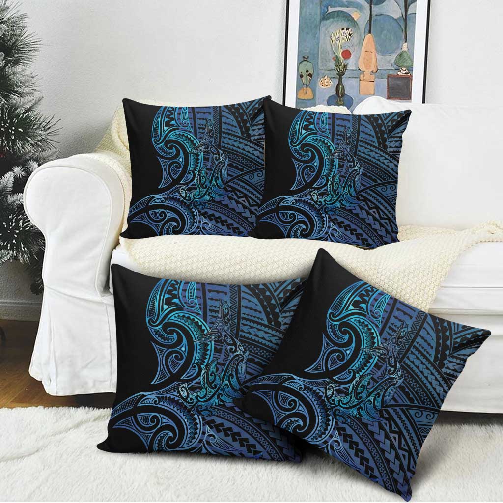 New Zealand Hammerhead Shark Pillow Cover Maori Haehae Mangopare Galaxy - Vibe Hoodie
