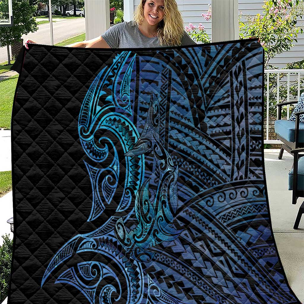 New Zealand Hammerhead Shark Quilt Maori Haehae Mangopare Galaxy - Vibe Hoodie
