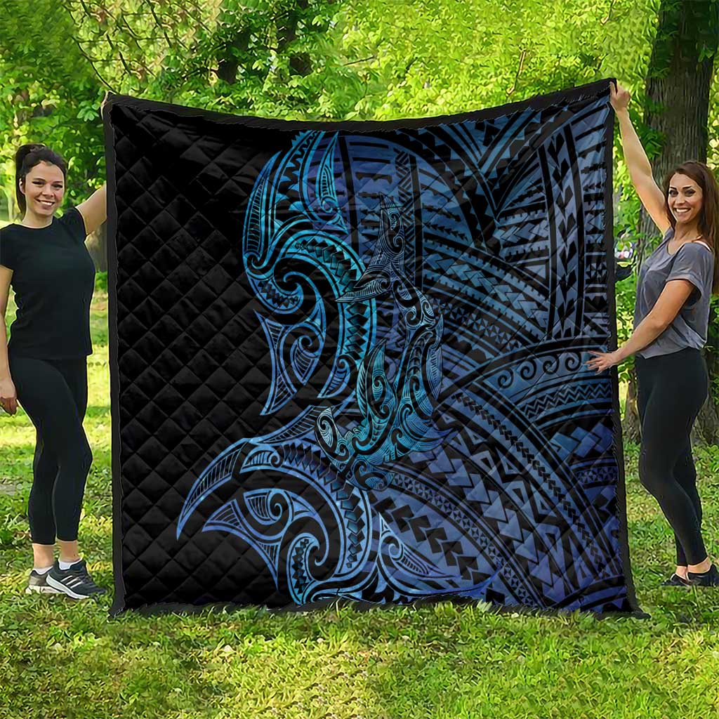 New Zealand Hammerhead Shark Quilt Maori Haehae Mangopare Galaxy - Vibe Hoodie
