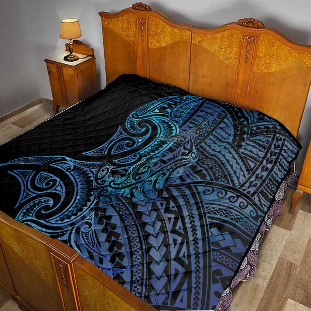 New Zealand Hammerhead Shark Quilt Maori Haehae Mangopare Galaxy - Vibe Hoodie