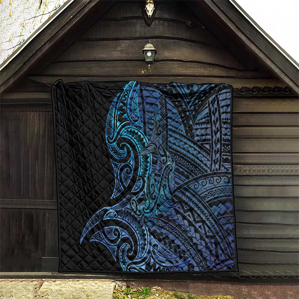 New Zealand Hammerhead Shark Quilt Maori Haehae Mangopare Galaxy - Vibe Hoodie