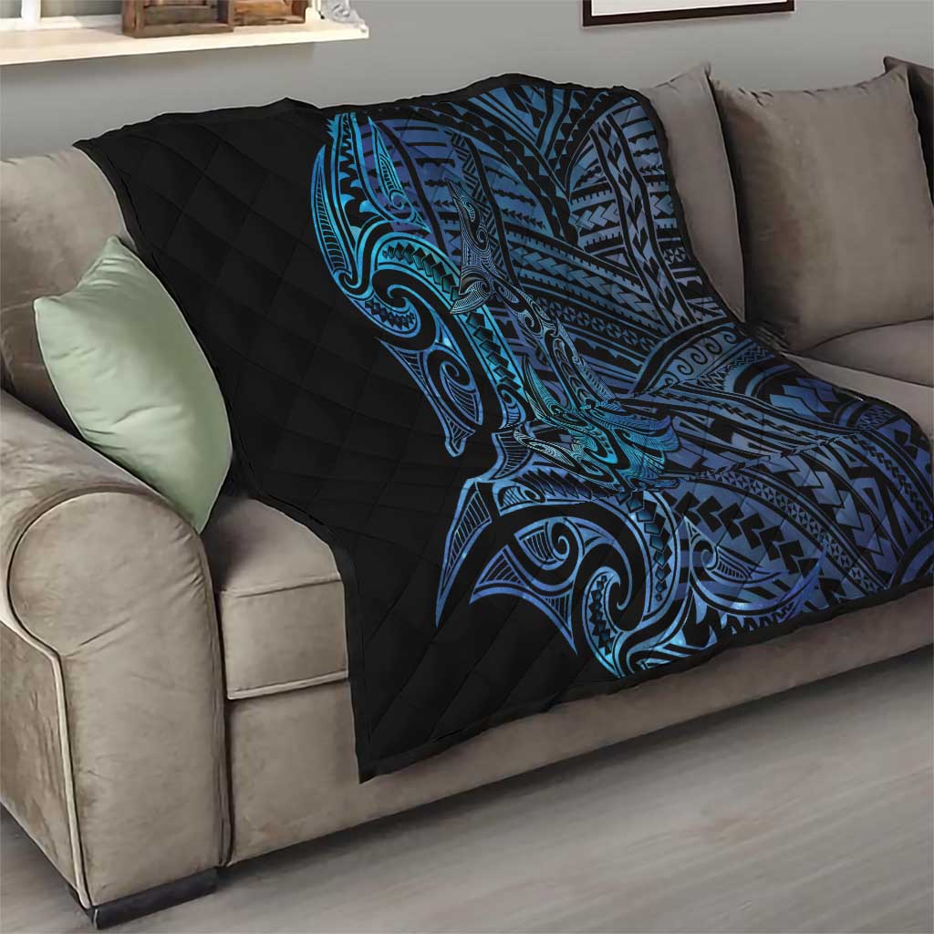 New Zealand Hammerhead Shark Quilt Maori Haehae Mangopare Galaxy - Vibe Hoodie