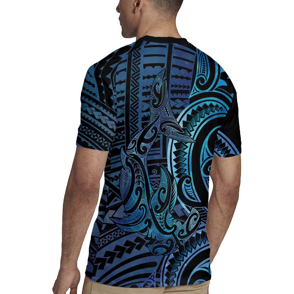 New Zealand Hammerhead Shark Rugby Jersey Maori Haehae Mangopare Galaxy - Vibe Hoodie