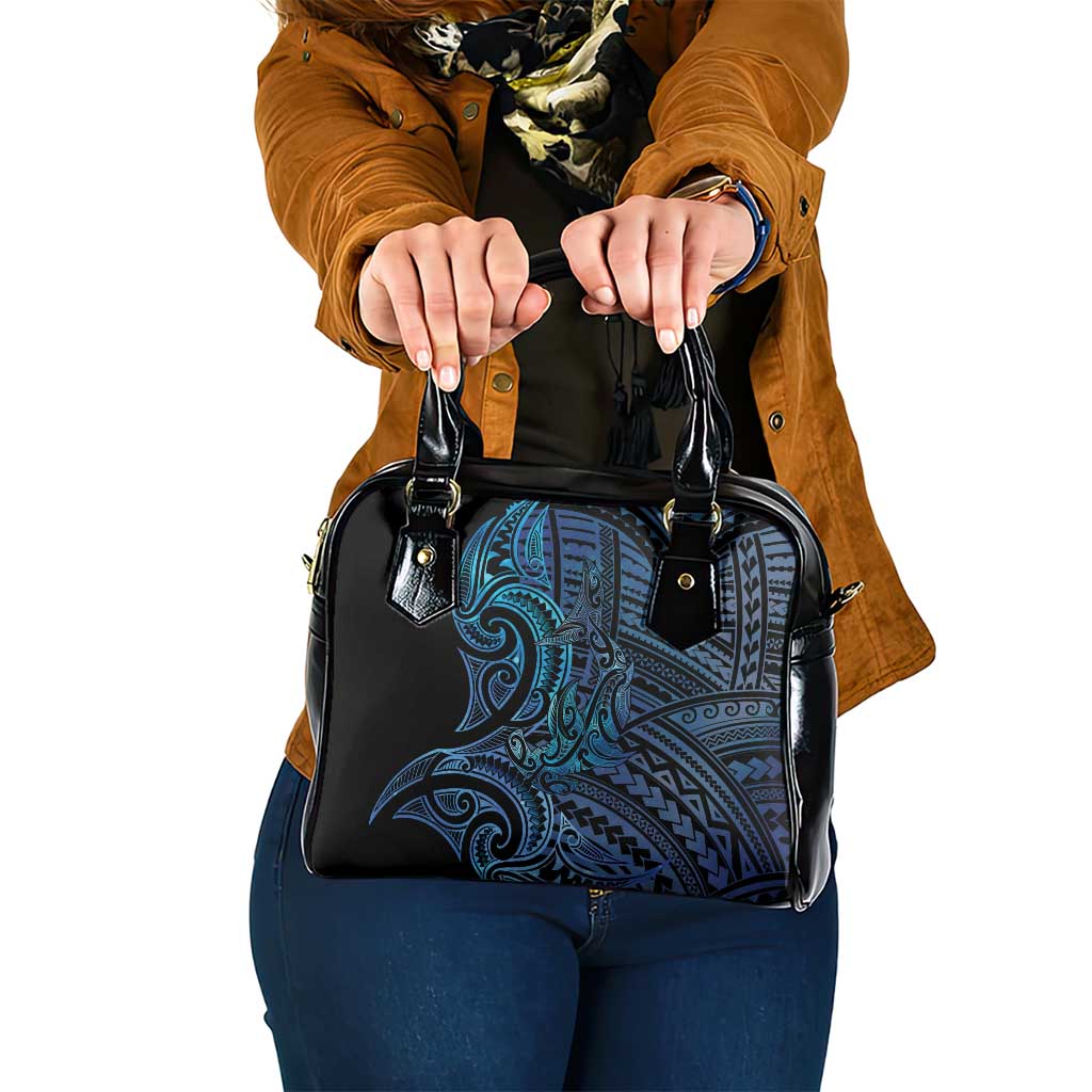 New Zealand Hammerhead Shark Shoulder Handbag Maori Haehae Mangopare Galaxy - Vibe Hoodie