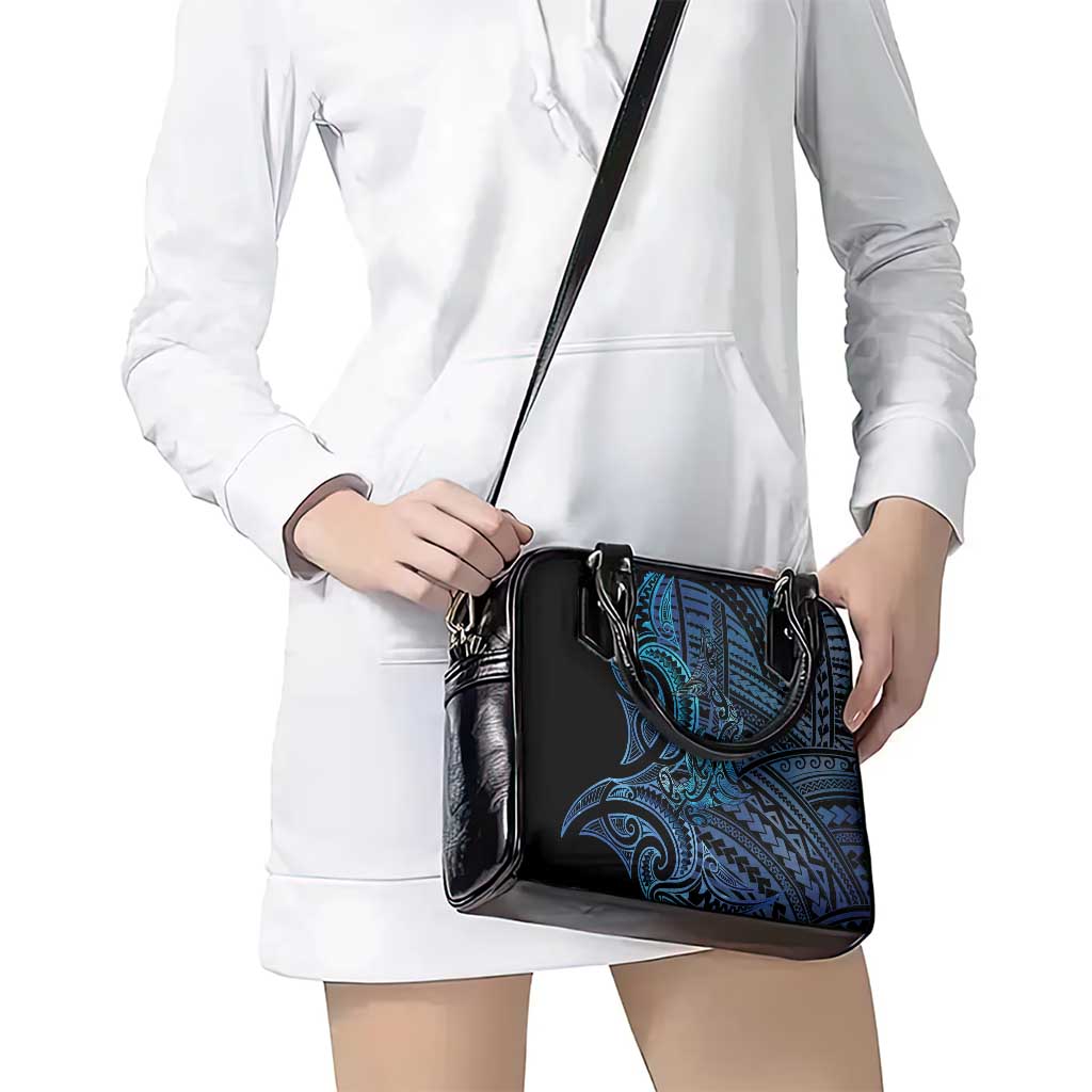New Zealand Hammerhead Shark Shoulder Handbag Maori Haehae Mangopare Galaxy - Vibe Hoodie