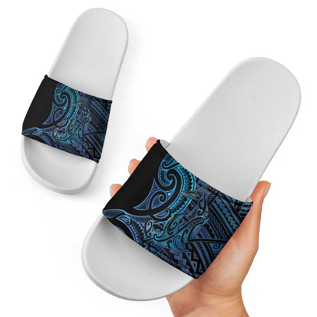 New Zealand Hammerhead Shark Slide Sandals Maori Haehae Mangopare Galaxy - Vibe Hoodie