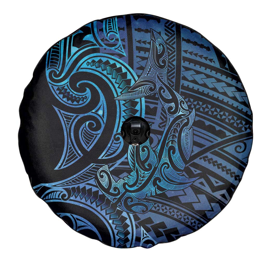 New Zealand Hammerhead Shark Spare Tire Cover Maori Haehae Mangopare Galaxy - Vibe Hoodie
