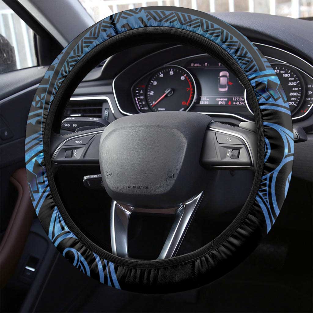 New Zealand Hammerhead Shark Steering Wheel Cover Maori Haehae Mangopare Galaxy - Vibe Hoodie