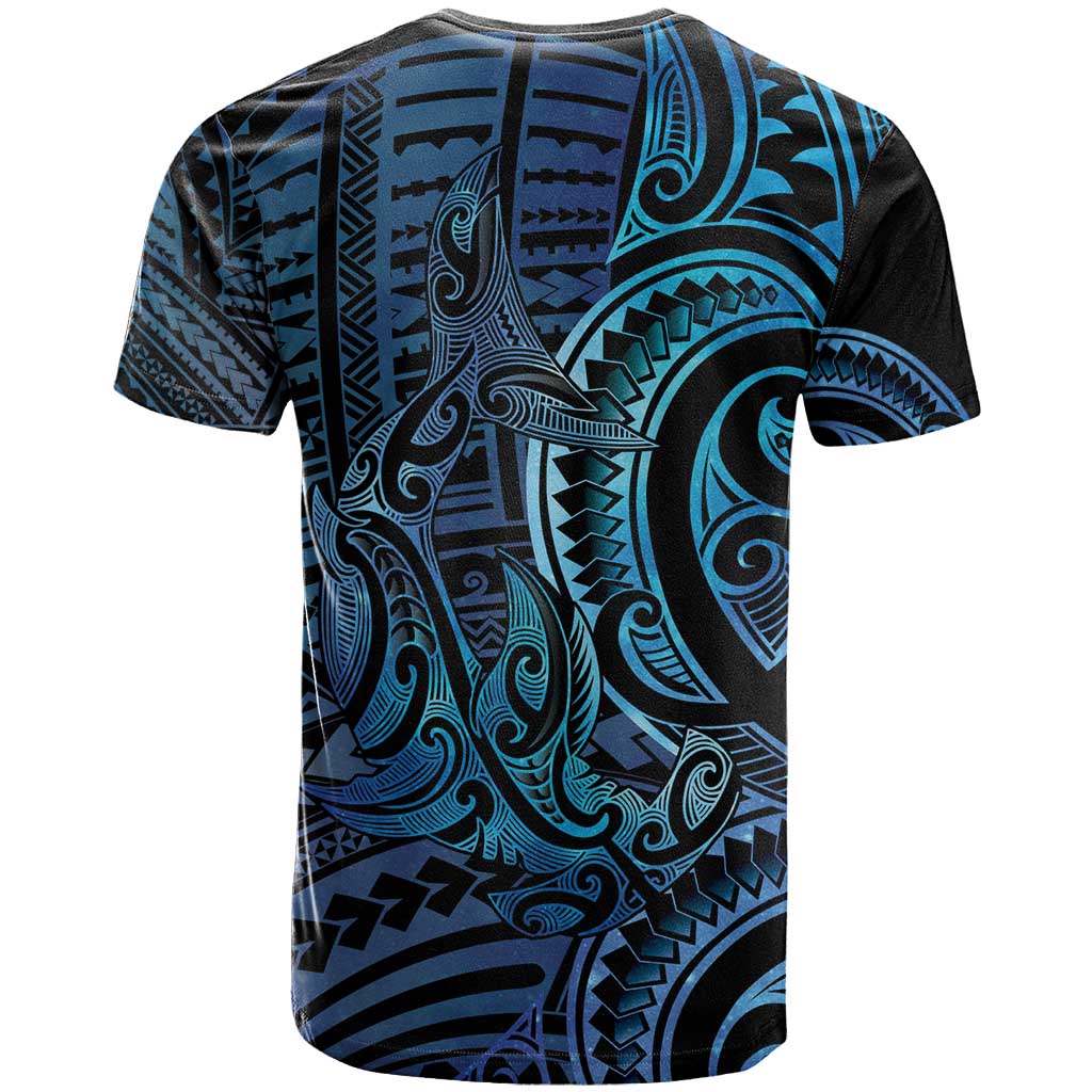 New Zealand Hammerhead Shark T Shirt Maori Haehae Mangopare Galaxy - Vibe Hoodie