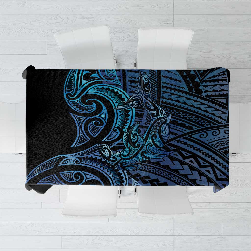 New Zealand Hammerhead Shark Tablecloth Maori Haehae Mangopare Galaxy - Vibe Hoodie