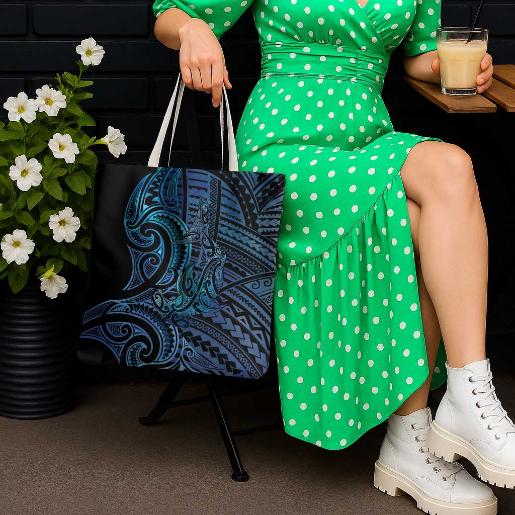 New Zealand Hammerhead Shark Tote Bag Maori Haehae Mangopare Galaxy - Vibe Hoodie