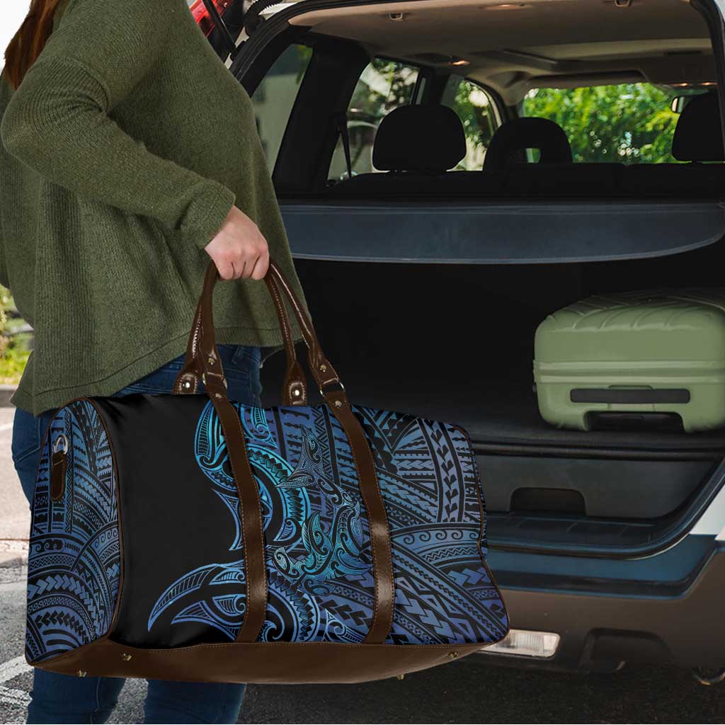 New Zealand Hammerhead Shark Travel Bag Maori Haehae Mangopare Galaxy - Vibe Hoodie