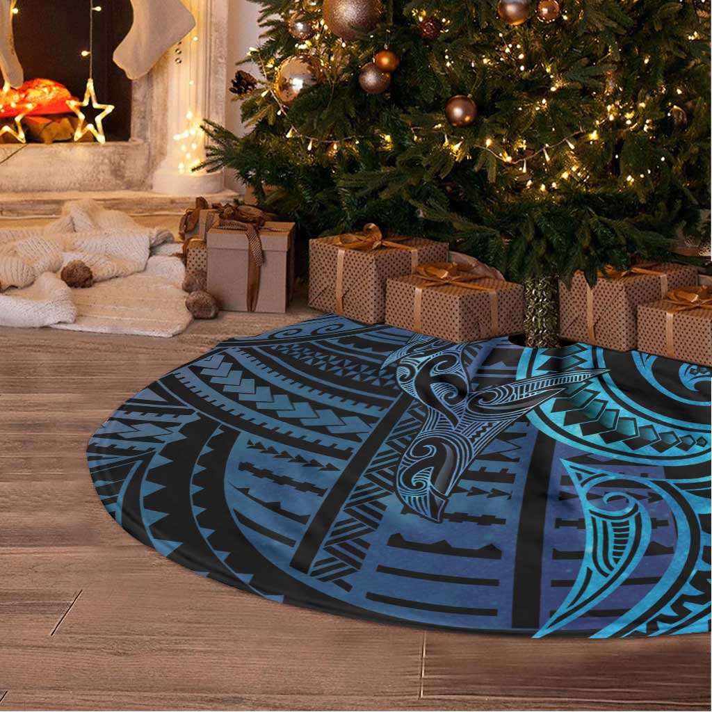 New Zealand Hammerhead Shark Tree Skirt Maori Haehae Mangopare Galaxy - Vibe Hoodie