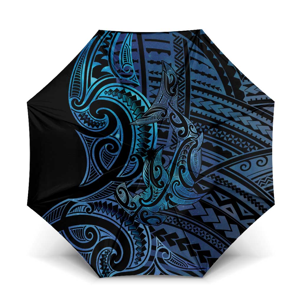New Zealand Hammerhead Shark Umbrella Maori Haehae Mangopare Galaxy - Vibe Hoodie